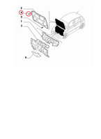 SchaltfläChe Isolation Motorhaube Motor Lancia Musa - Ypsilon Original 51867661