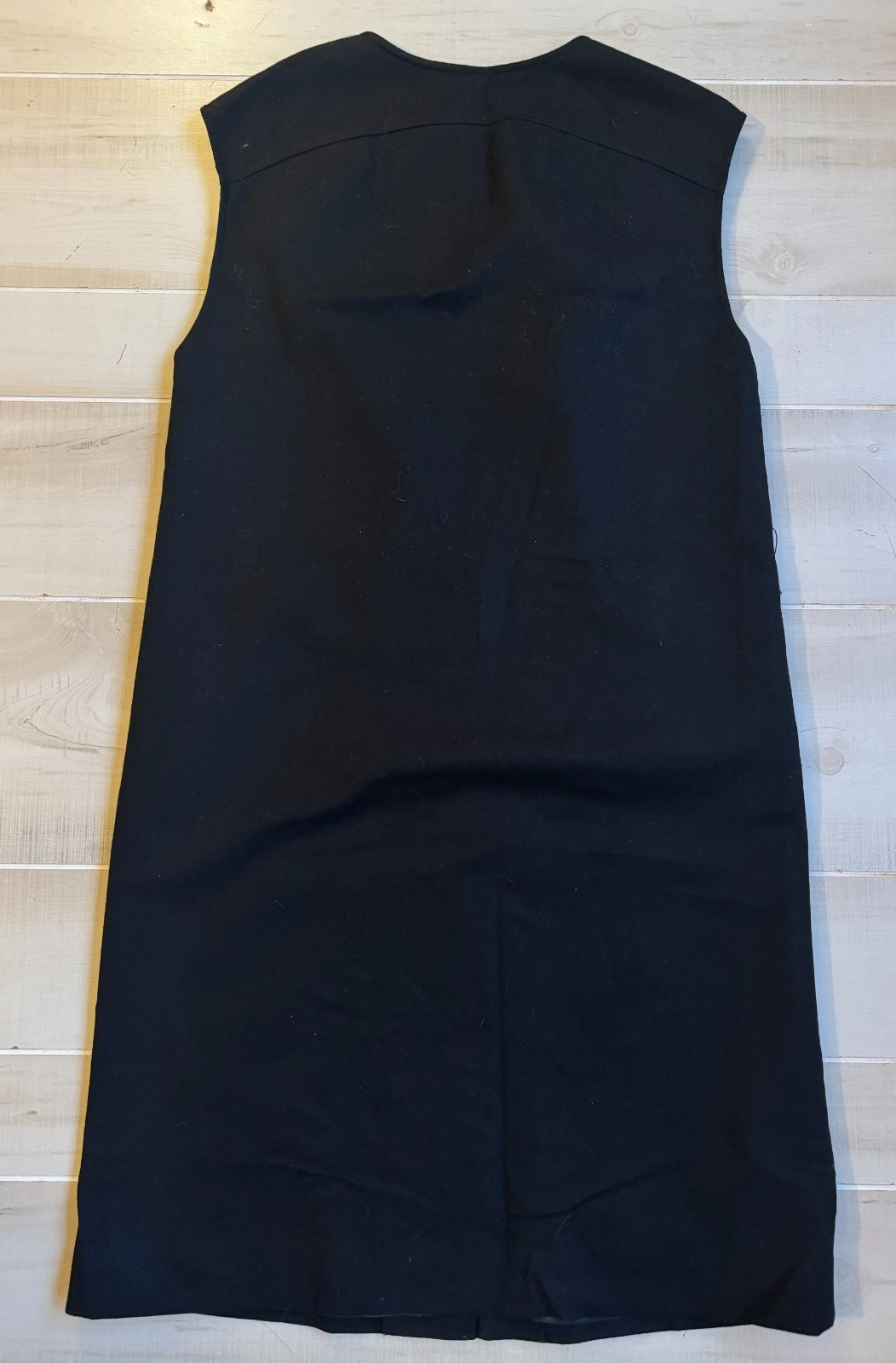Pendleton woolen mills black button front dress s… - image 3