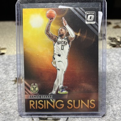 2023-24 Donruss Optic - #7 Damian Lillard Rising Suns Milwaukee Bucks