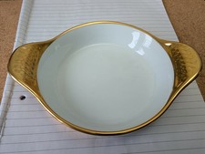 Royal Worcester Gold China Lustre Ware gratin dish 1951