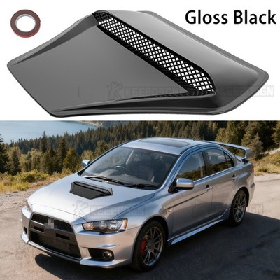 Hood Scoop Air Flow Intake Vent Trim Cover Decoration For Mitsubishi Lancer