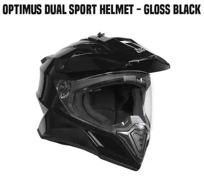 ROYAL ENFIELD OPTIMUS DUAL SPORT HELMET GLOSS BLACK
