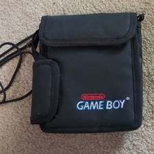 Nintendo Game Boy Black Padded Travel Case Pouch w/ Strap