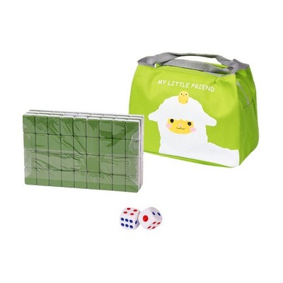 Reise Mini Mahjong Set mit Tasche, 24 mm, chinesisches Mahjong Spielzeugset,