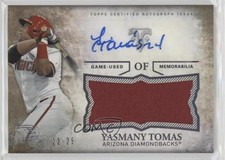 2015 Topps Triple Threads Unity Jumbo Relics Gold 22/25 Yasmany Tomas Auto s7f