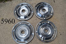 Old Hubcaps 15 Chevrolet Gm Ford Pontiac Dodge Nice Set Of 4 Man Cave Rat Rod