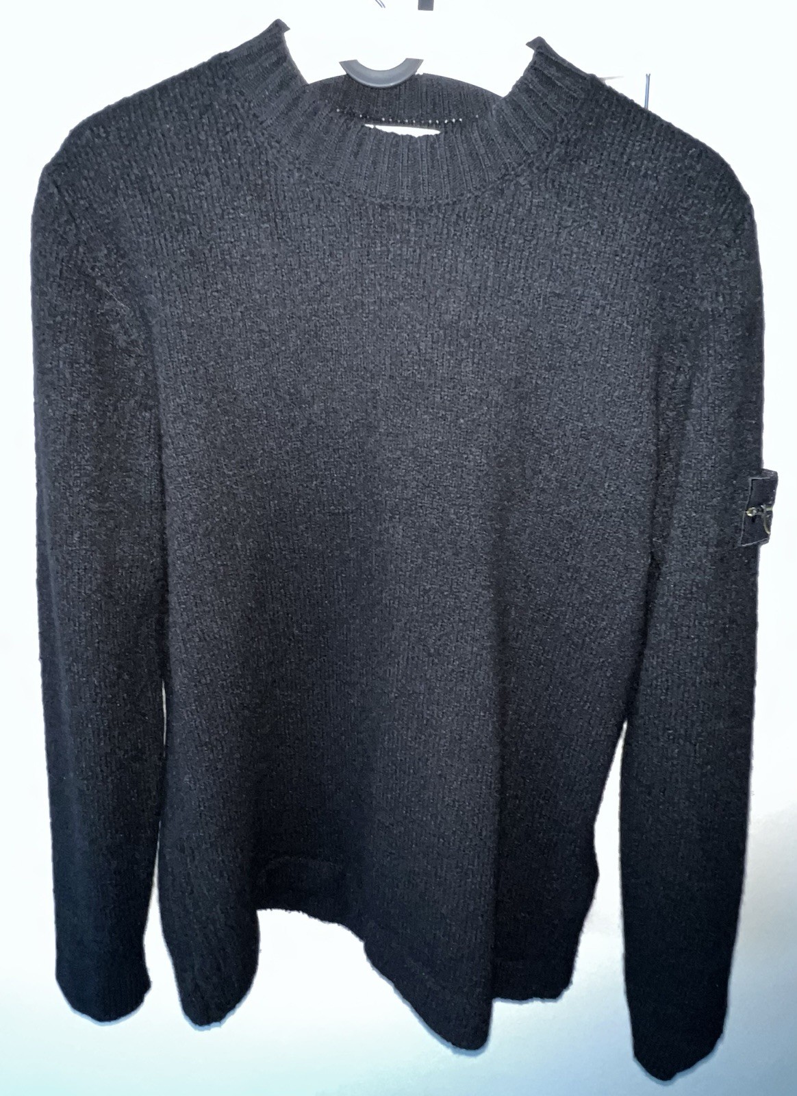 Stone Island 5100056 Fancy Yarn Sweater Black Size L