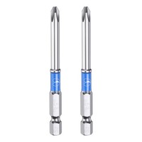 "2Pcs FüR PH2 Phillips Schraubendreher-Bits 1/4\" Sechskantschaft 3\" LäNge"