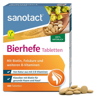 sanotact Brewer's Yeast Tablets (400 tablets)   100% natural brewer's yeast, veg