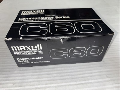 Box of 10 Maxwell Professional Industrial Communicator Series C60 New Cassette