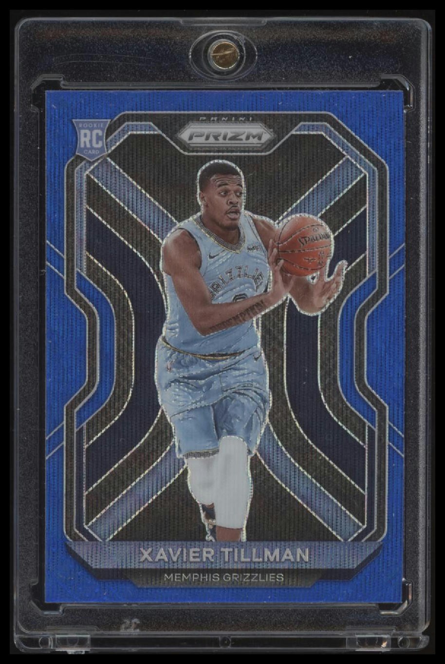 2020-21 Panini Prizm #299 Xavier Tillman Blue Wave Prizms