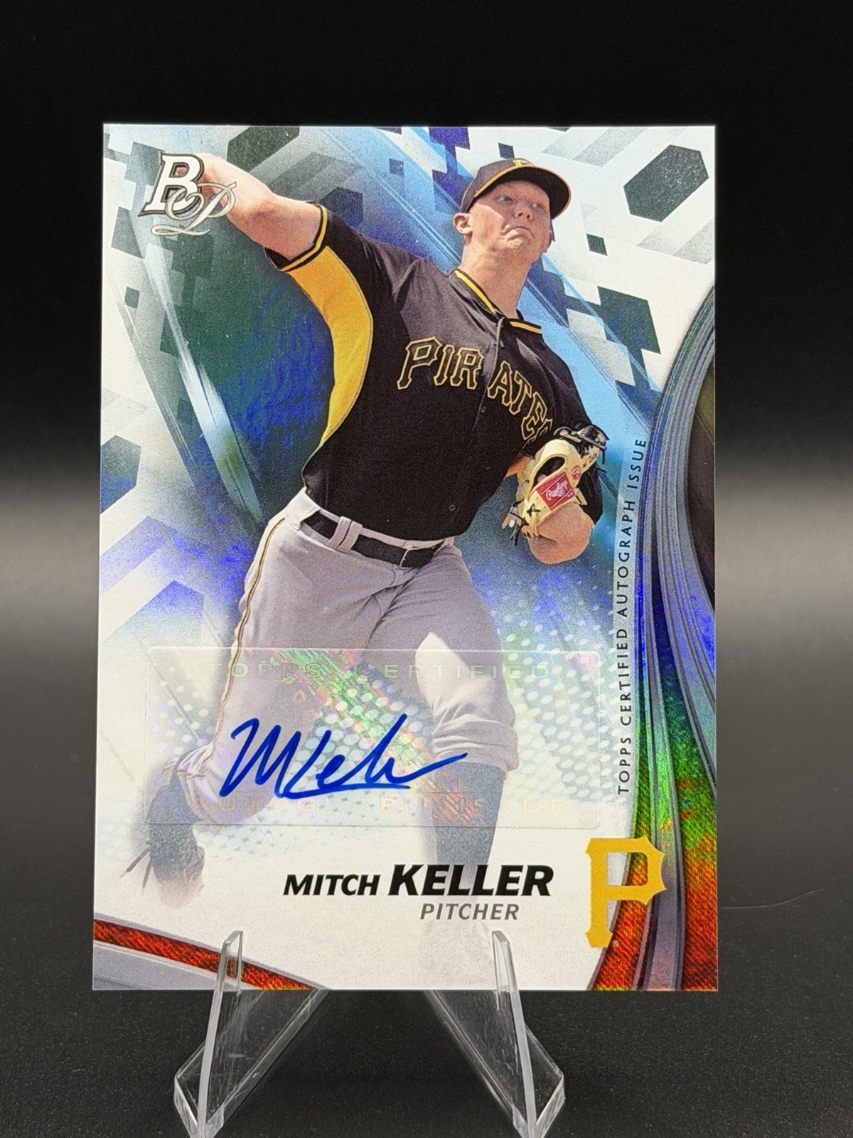 MITCH KELLER 2017 Bowman Platinum autograph AUTO RC Pirates