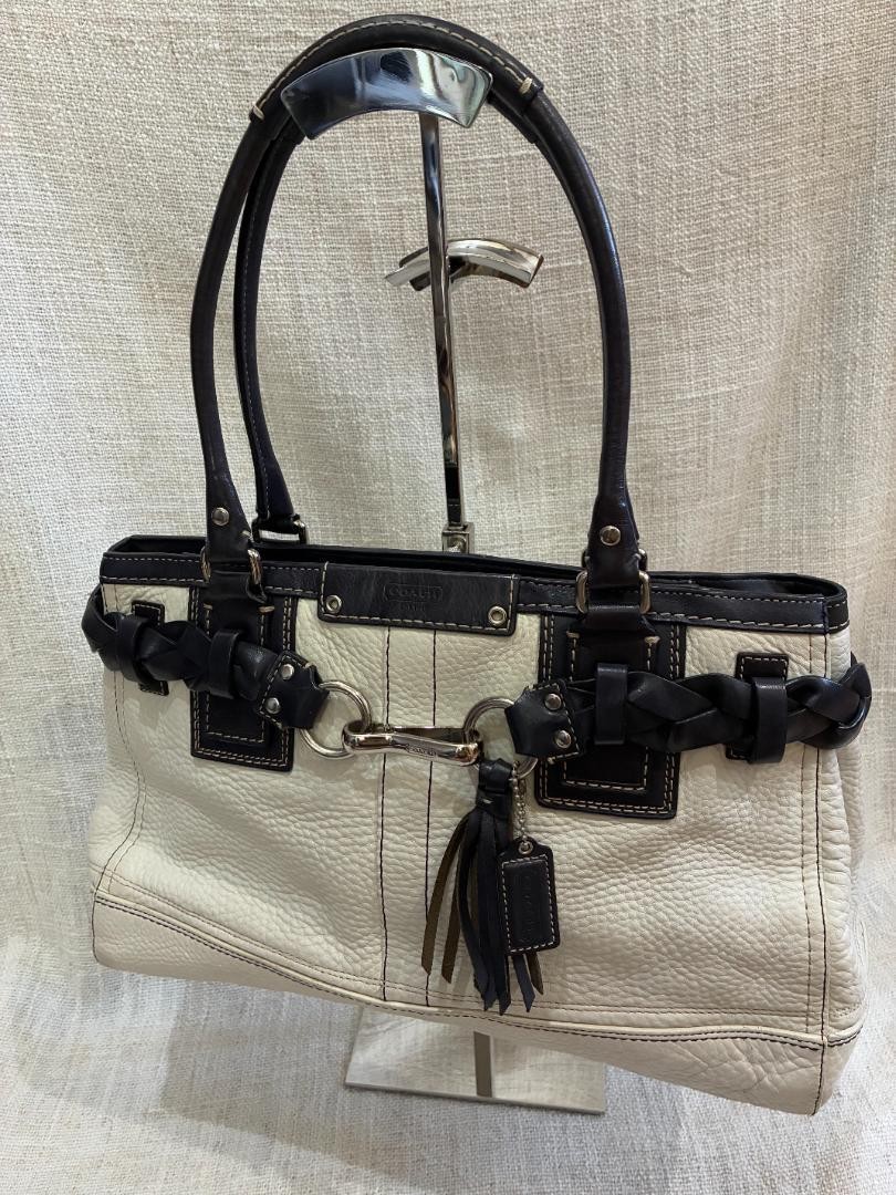 COACH Signature Tote Handbag in Brown 0972-F13087 Style QO7ISX