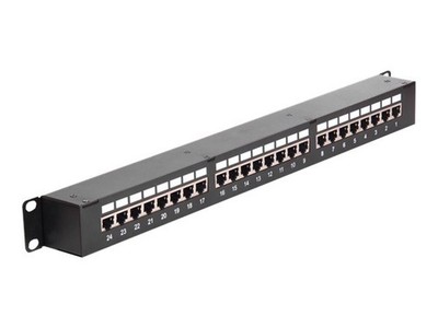 Delock 43295 Cat6 Black Rack Mount 1U 44mm 44mm 19? Coupler Patch Panel