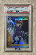 Lebron James 2019 Panini Donruss Optic All Clear for Takeoff Holo #2 PSA 9