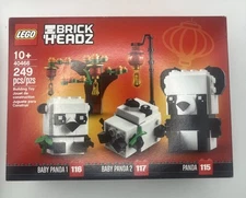 Brand New LEGO Brickheadz Chinese New Year Pandas 40466  RETIRED