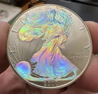 2000 HOLOGRAM American Silver Eagle Dollar WALKING LIBERTY TONING 1oz .999 $1