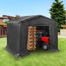 Storage Shed 8" x 8" x 8" Shed Outdoor Storage Shed with Metal Frame Ropes