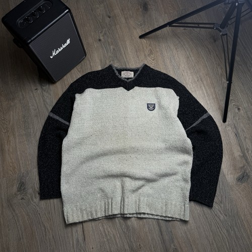 Armani Jeans, Vintage Sweater Armani Jeans / L / Black & Beige