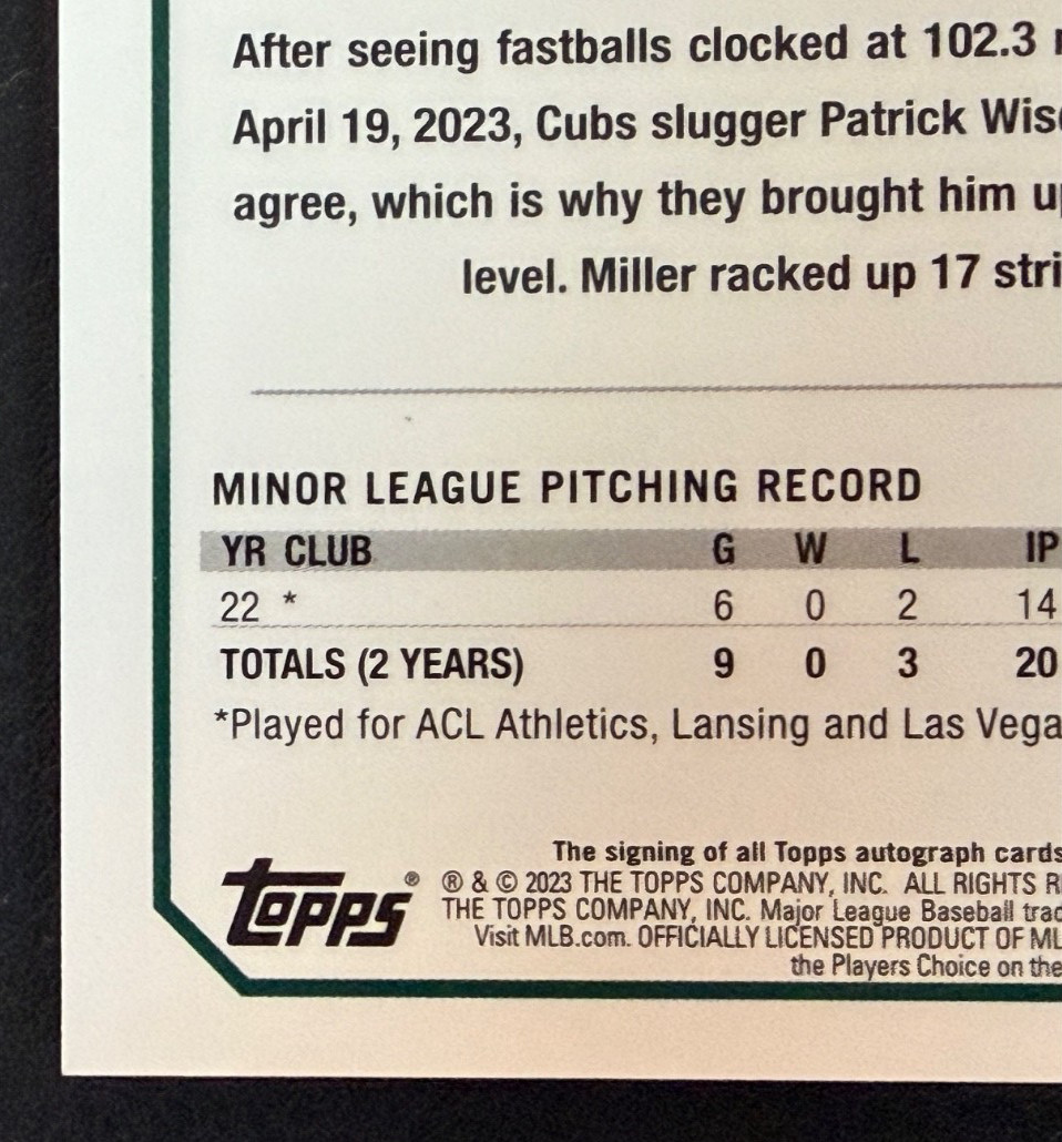Mason Miller 2023 Topps Chrome Update Gold Wave Refractor RC Rookie Auto 19/50 view 12