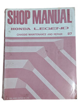Honda Legend Atelier Manuel 1987 Châssis Entretien Et Réparation Premier Edition
