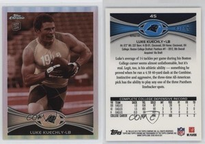 2012 Topps Chrome Sepia-Tone Refractor /99 Luke Kuechly #45 Rookie RC