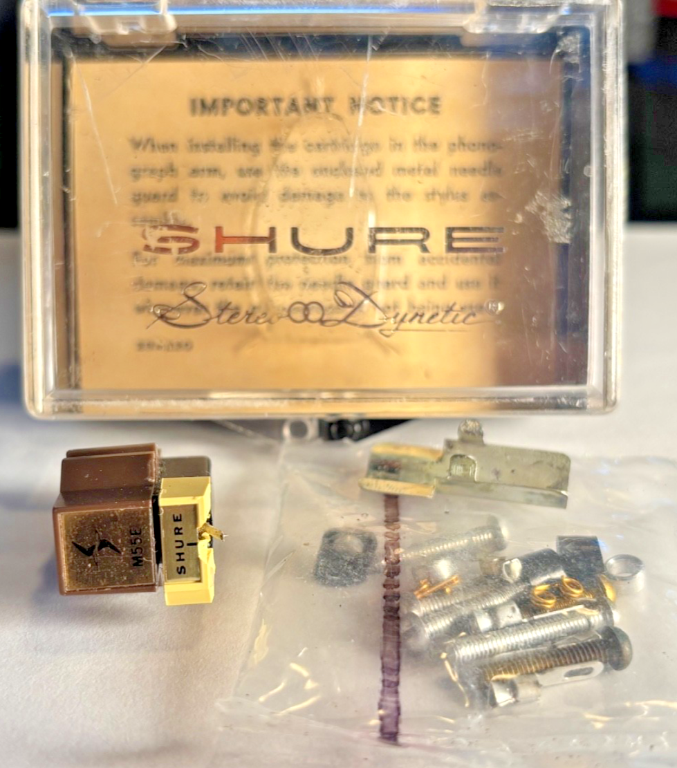 Shure M55E カモメ カートリッジ 動作確認済み 両CH出力OK RARE Vintage SHURE M55E Cartridge Stylus Original Parts & Case | eBay