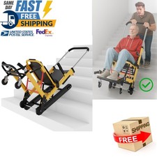 Manual Foldable Portable Climbing Wheelchair Stair Lifting Chair Elevator New