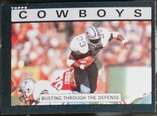 1985 Topps Football Cowboys Team Leaders (Busting Through the Defense) TL #37 EX