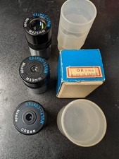telescope eyepieces, used, three, 6mm, 9mm, 25mm, very good condition