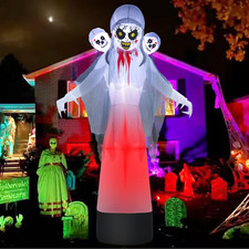 8.6FT Halloween Inflatables Decorations with Built-In LED Lights, Giant Blow up