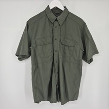 5.11 Tactical Series Taclite Pro Ripstop Vented Button Up Shirt Men s M Green