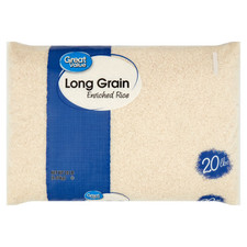 Great Value Long Grain Enriched Rice, 20 lb