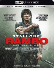 Rambo New 4K UHD Blu-ray With Blu-Ray, 4K Mastering, Digital Copy, Dolby, Su