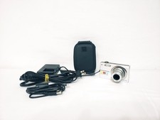 Olympus FE-370 8MP Compact Digital Camera With Case Charger Silver Japan / Exc