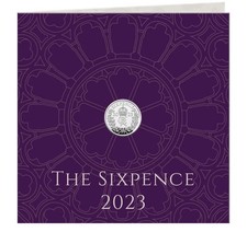 The Sixpence 2023 Sterling Silver Coin with original Royal Mint sleeve Sealed