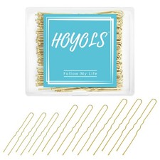 150 Stück Uförmige Bobby Pins, Verschiedene Größen, MetallHaarnadeln für Lock...