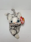 Vintage 1997 TY BEANIE BABY PRANCE THE GREY TABBY CAT 8" Plush w/tags Retired