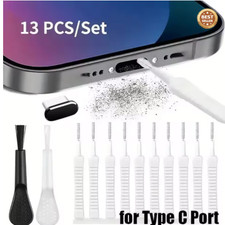 Phone Charging Port Speaker Cleaning Kit Brush Dust Plug for All Phones