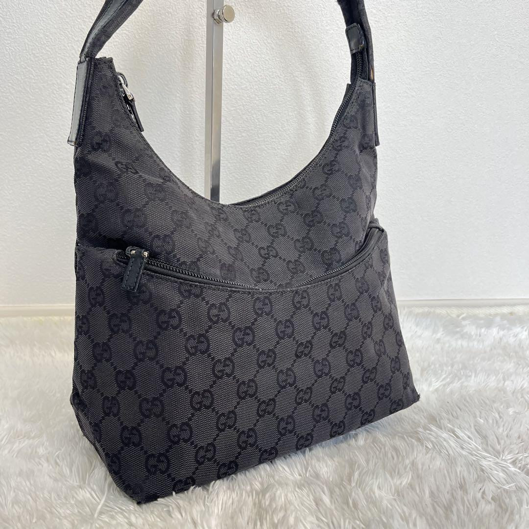 GUCCI Bag GUCCI Black GG Pattern Shoulder Bag 0221b | eBay