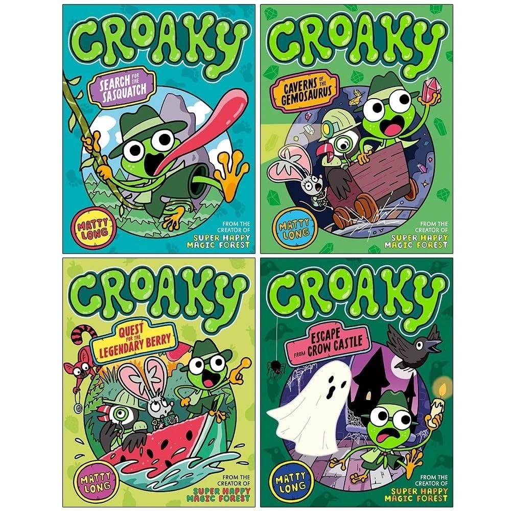 Croaky Series 4 Books Collection Set By Matty Long Quest for the Legendary Berry
