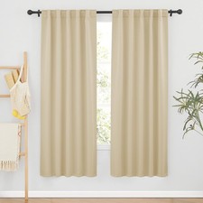 Room Darkening Thermal Blackout Curtains, Window Curtains Draperies Back Tab ...