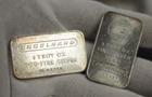 (2) Engelhard 1 oz .999 Silver Bar  Pebble Back/Logo
