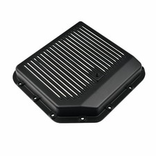 Aluminum Deep Finned Transmission Pan Kit Black Coated Fit Chevy Gm Th350 Turbo