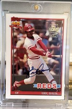 2003 Topps All-Time Fan Favorites Archives Reds Eric Davis ON CARD AUTO