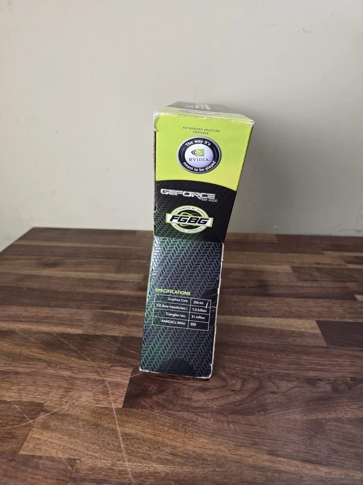 Nvidia GeForce GF MX4000 64MB Graphics Card DDR TV PCI- New Sealed  - Image 2 of 4