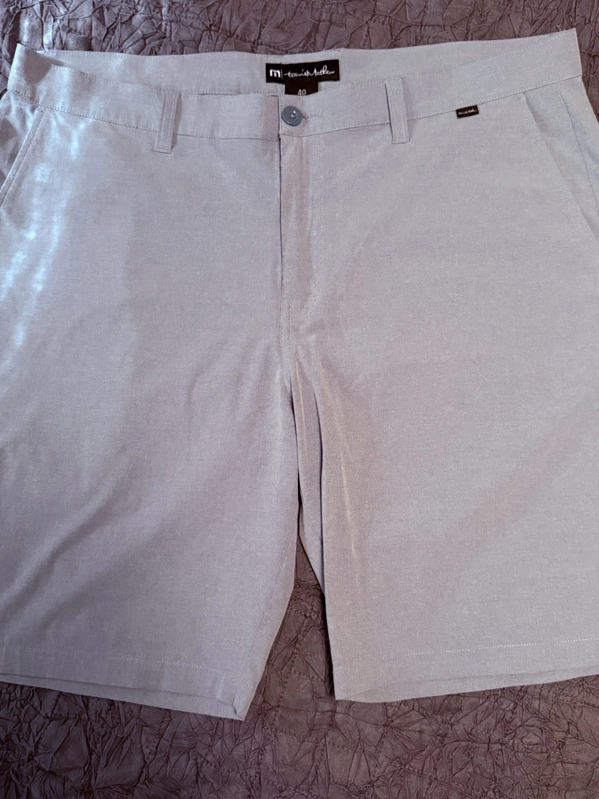 TravisMathew Golf Shorts Blue Size 40 Men’s Performance Stretch Casual