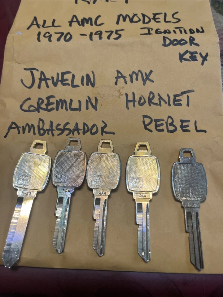 AMC Original Distribuidor Stock Llave Javelin AMX Gremlin Hornet Rebel Ambassador 70-75 Foto 4 de 4