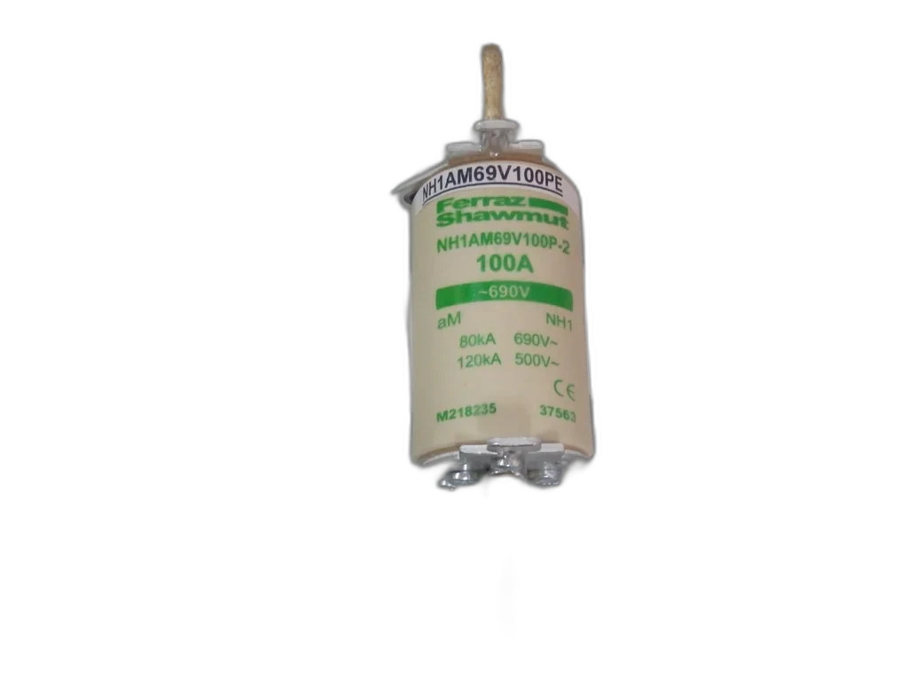 Fusible NH1AM69V100P2 Ferraz Shawmut de taille NH1 gG 100A 690V pour armoire électrique amont