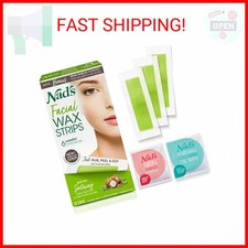 Nad's Facial Wax Strips - Hypoallergenic All Skin Types - Facial Hair Removal Fo